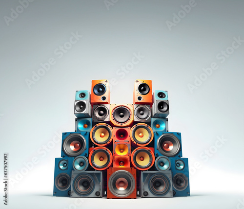 Sonic Heights: Towering Speaker Stack for Epic Music Experience