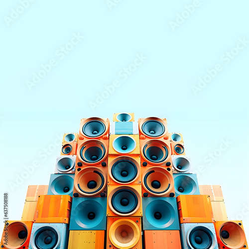 Sonic Heights: Towering Speaker Stack for Epic Music Experience