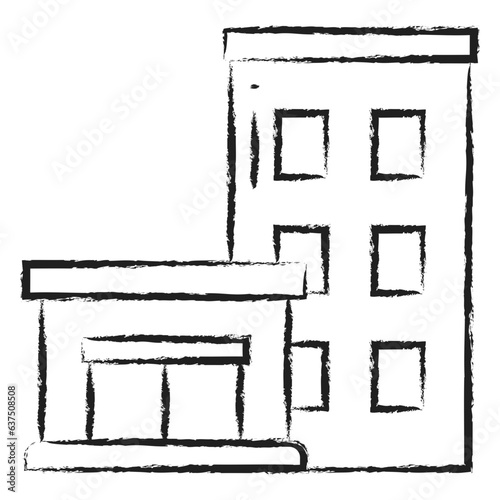Hand drawn Hotel icon