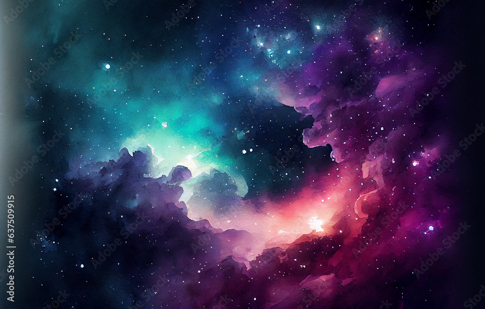 Colorful Space Nebula Background. Universe and cosmos concept.