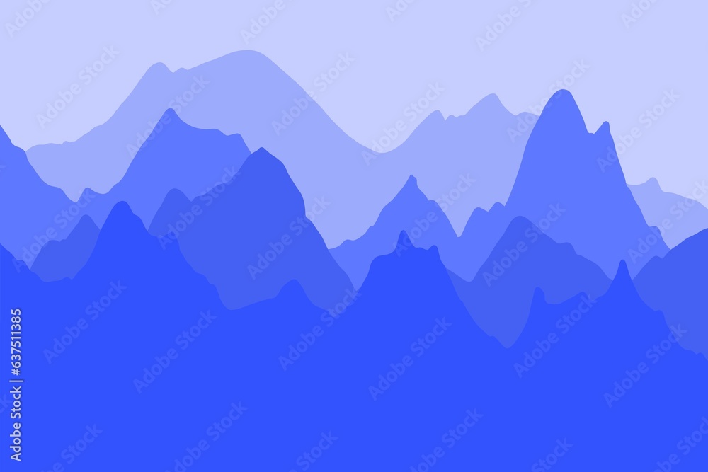 mountain landscape in the mountains blue 