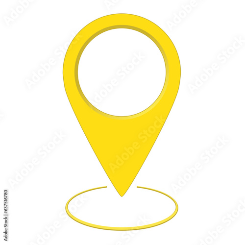 Free Download Yellow Location icon - GFXLoad