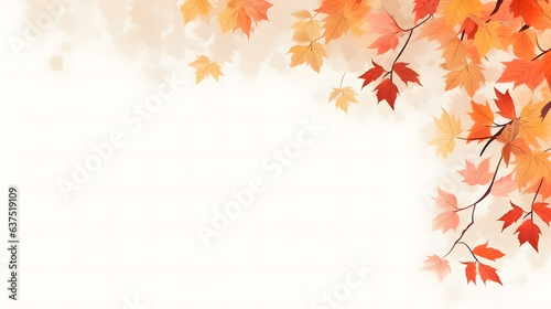 Un dessin avec des feuilles dans un style d automne.