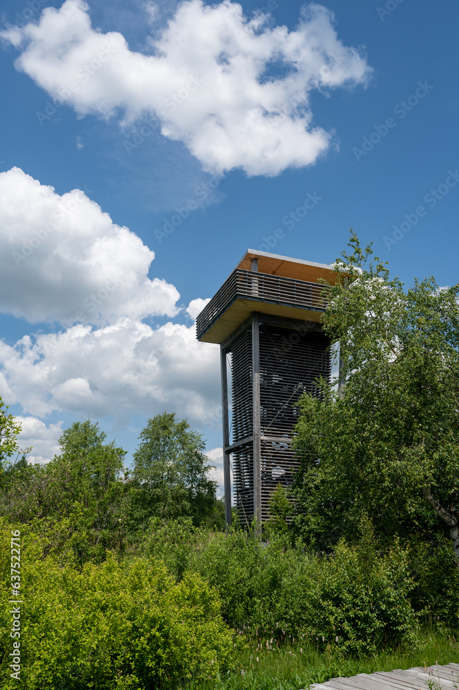 Observation tower in the moor
