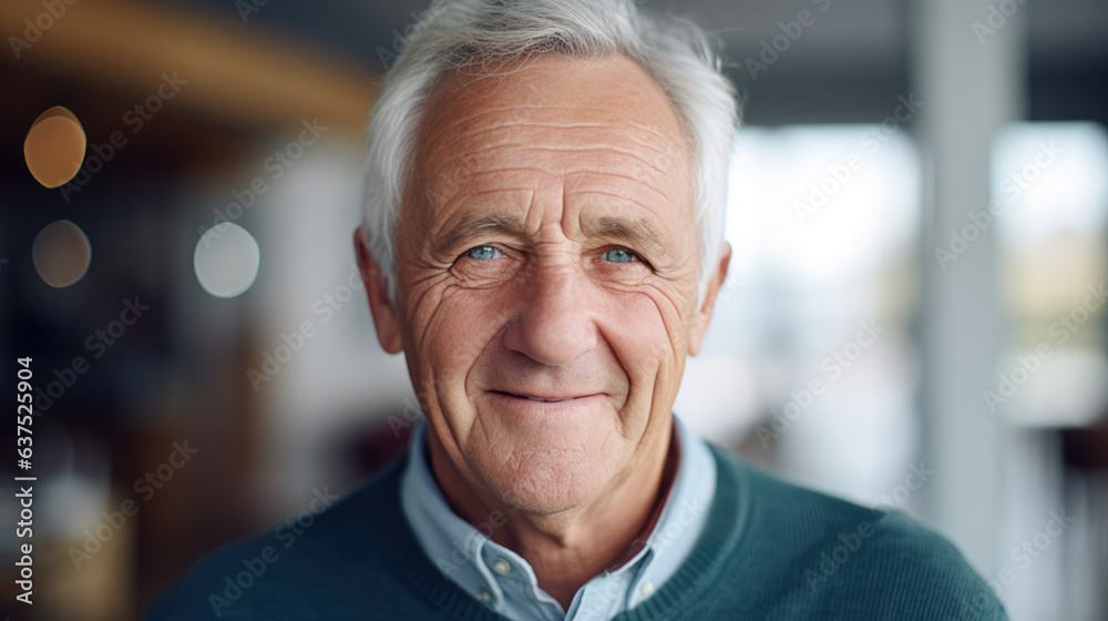 Portrait of an elderly man. Portrait of an elderly man.