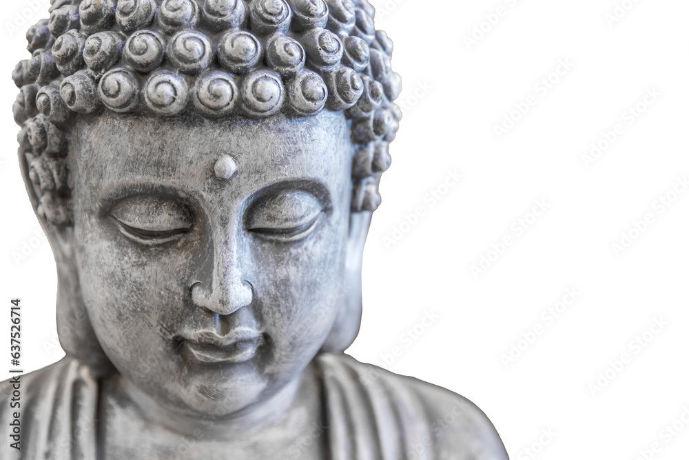 Buddha statue close-up on transparent background. Buddha statue close-up on transparent background.
