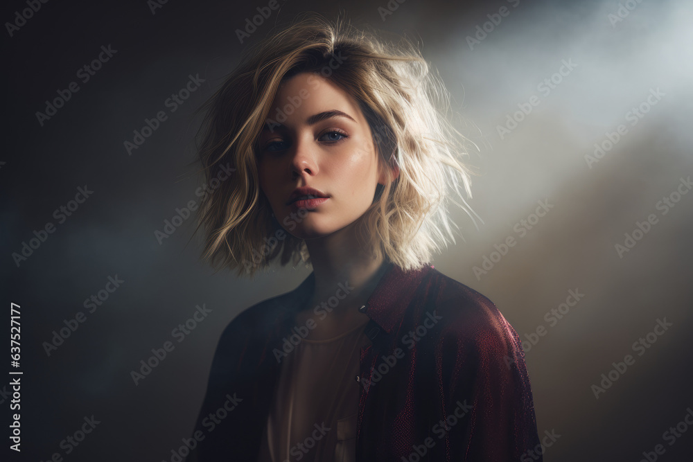 Portrait of a woman singer Portrait of a woman singer