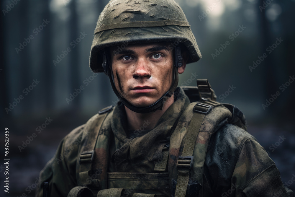 Portrait of a soldier Portrait of a soldier