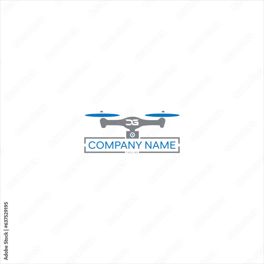 vector future of drone technology logo design template, DG letter logo. vector future of drone technology logo design template, DG letter logo.