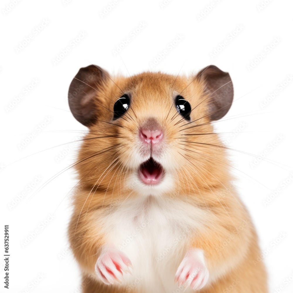Surprised hamster with Huge Eyes Surprised hamster with Huge Eyes