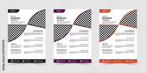 Corporate  business flyer template design sets. perfect for creative professional business.