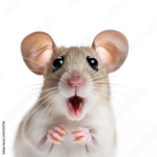 Surprised Mouse with Huge Eyes.