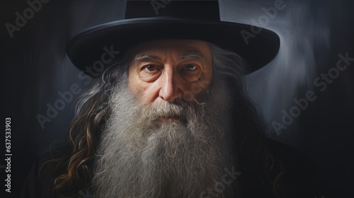 Painting of a Rabbi, AI Generative