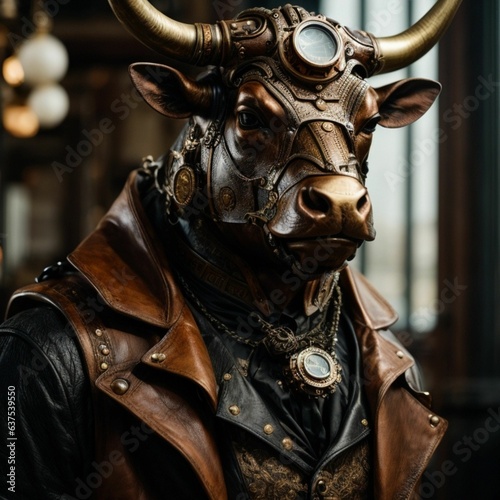 Mechanical Majesty: The Steampunk Bull Sculpture Unveiled