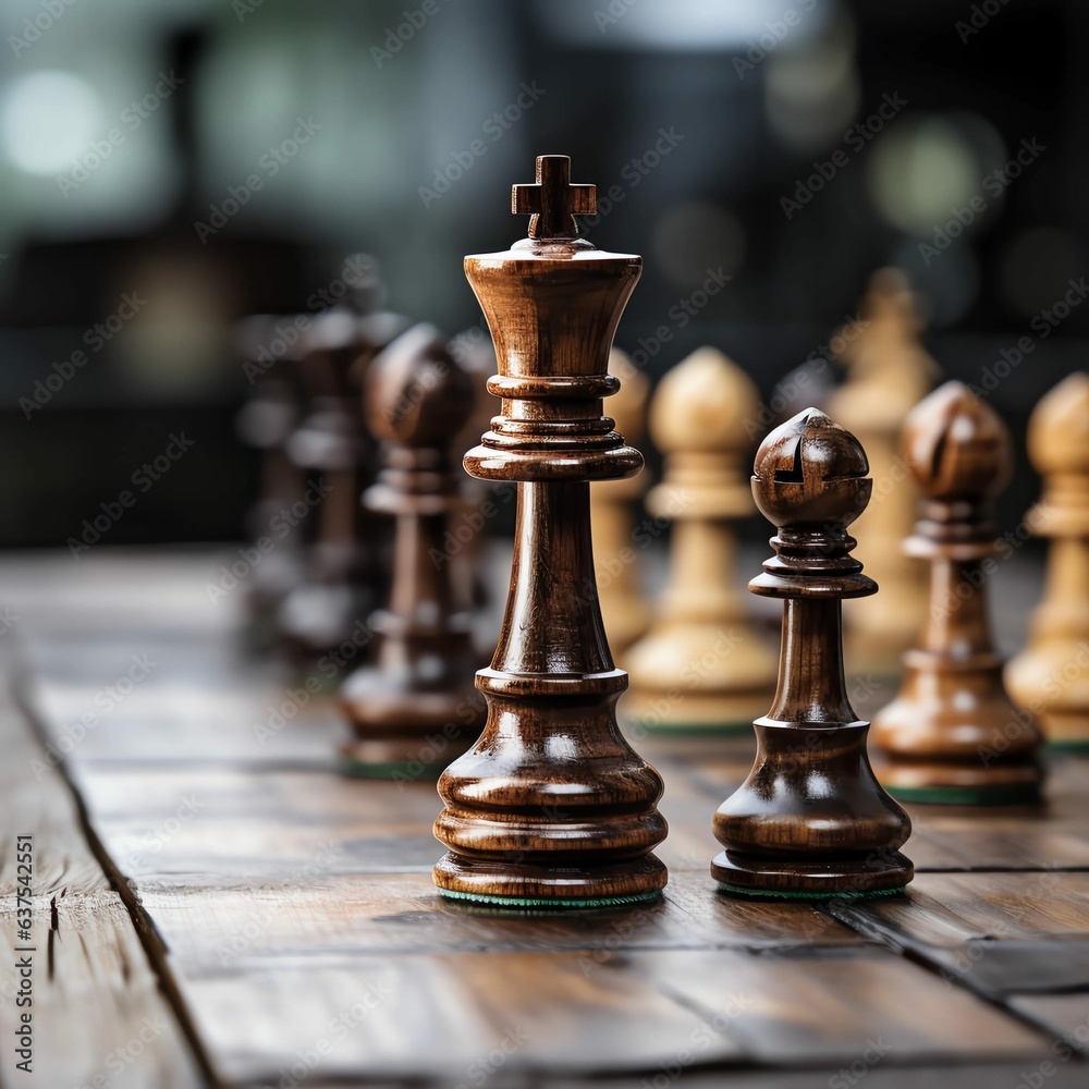 chess pieces on a chessboard chess pieces on a chessboard