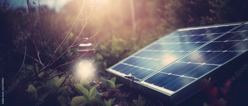 Solar field panels producing power renewable alternative electricity ...