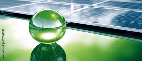 Solar field panels producin...