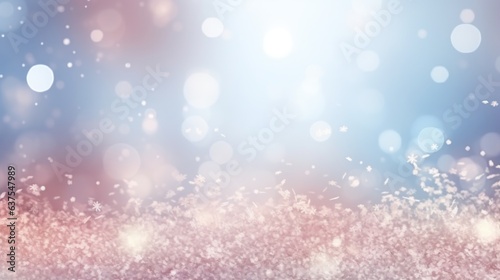 Winter natural background with snowflakes