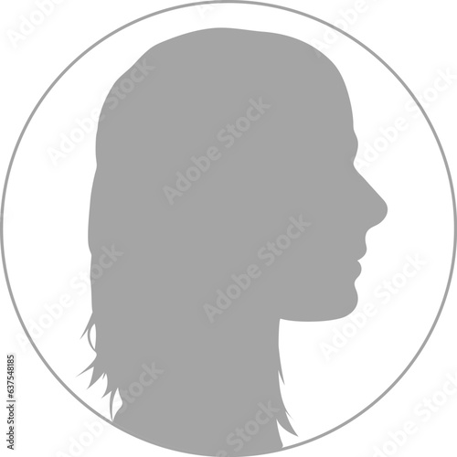 Avatar womans head icon, av...