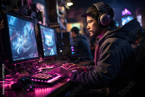 Rise of E-Sports. Explore the growth and impact of competitive video gaming. Generative Ai.