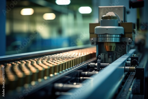 Wallpaper Mural Manufacture of shells and cartridges on the assembly line of a military plant Torontodigital.ca