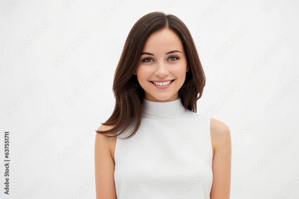 portrait of a beauty woman on white background portrait of a beauty woman on white background