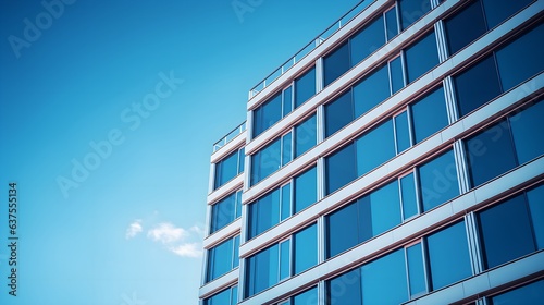 modern office building with sky