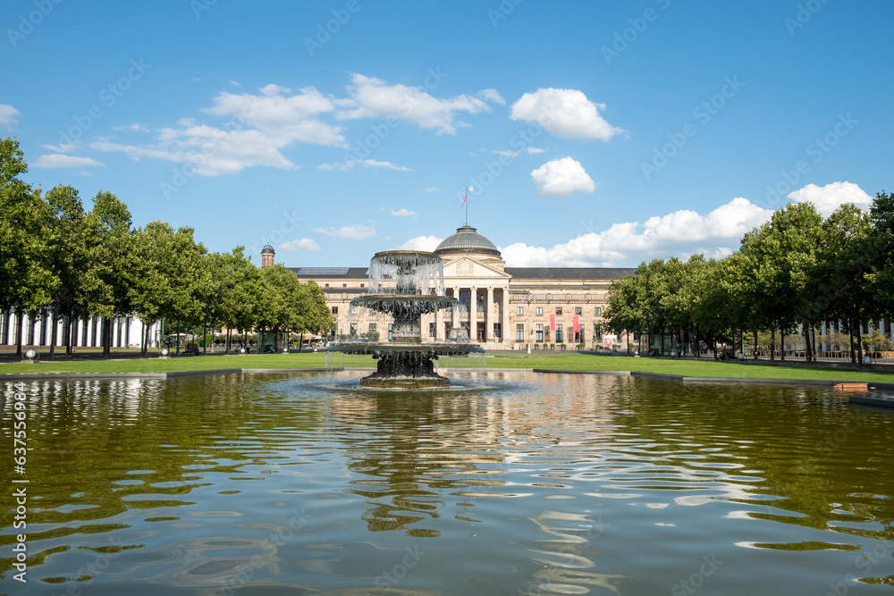 historical Kurhaus (Health Spa) at Wiesbaden, Germany in early Spring historical Kurhaus (Health Spa) at Wiesbaden, Germany in early Spring