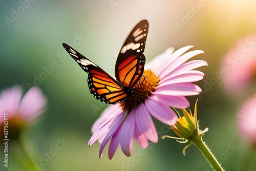 butterfly on flower © baloch