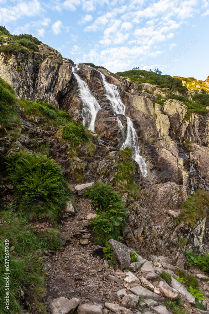 Alpine waterfall 