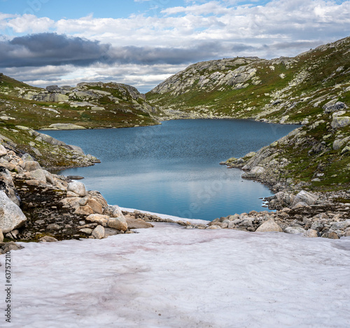 Mountain lake in Norway