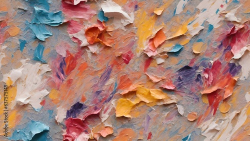 abstract multicolored art painting