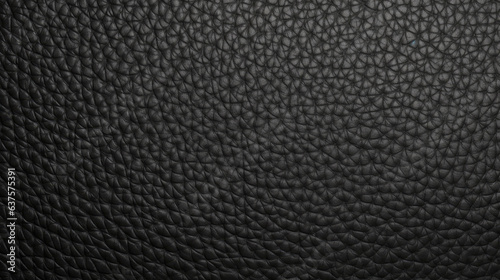 Black leather flat design texture. Generative AI