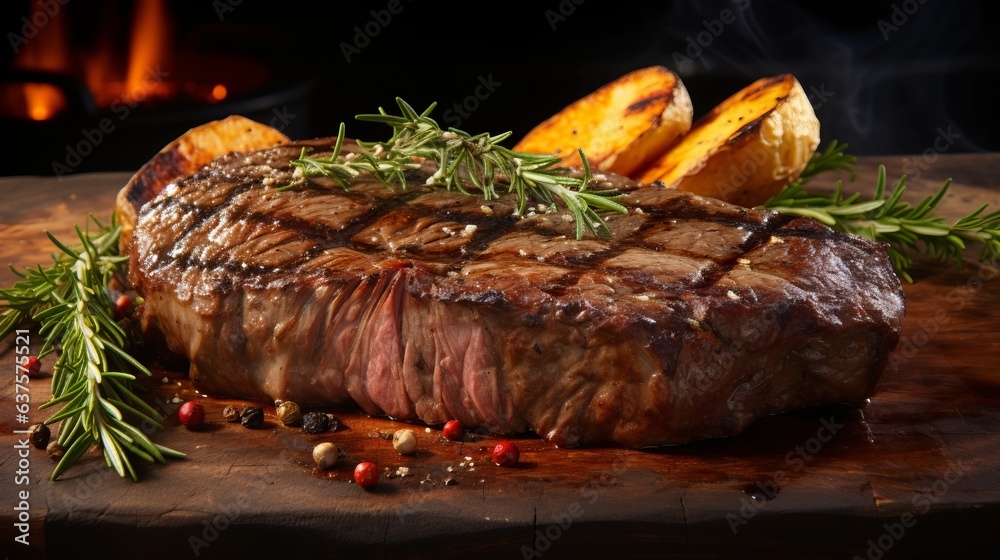 grilled beef steak grilled beef steak