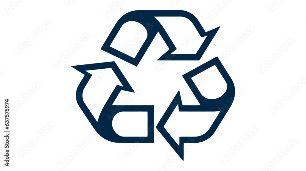 Recycle sign isolated on white background. Vector web icon Recycle sign isolated on white background. Vector web icon