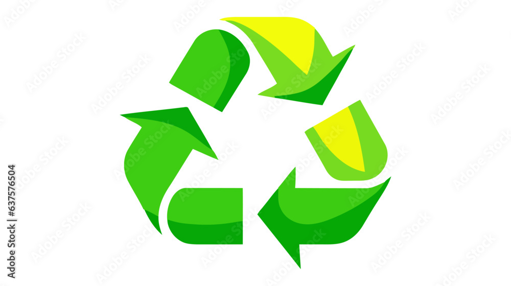 Recycle sign isolated on white background. Vector web icon Recycle sign isolated on white background. Vector web icon