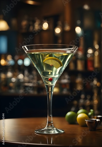 martini drink in bar