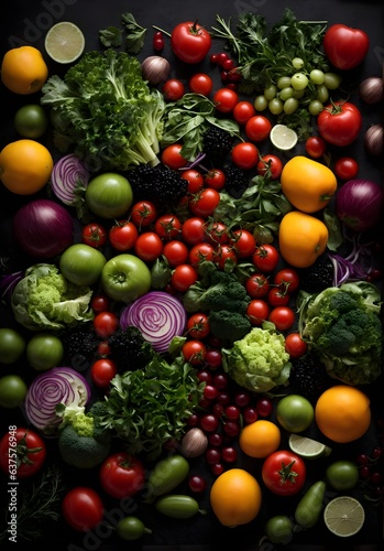 composition of fresh vegetables