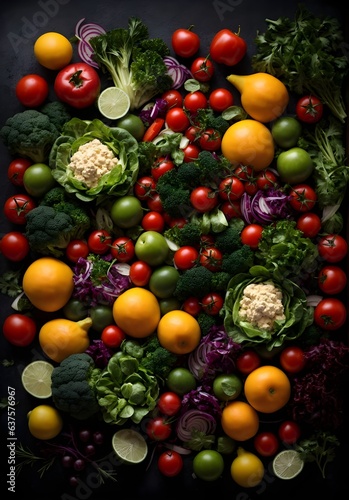 composition of fresh vegetables