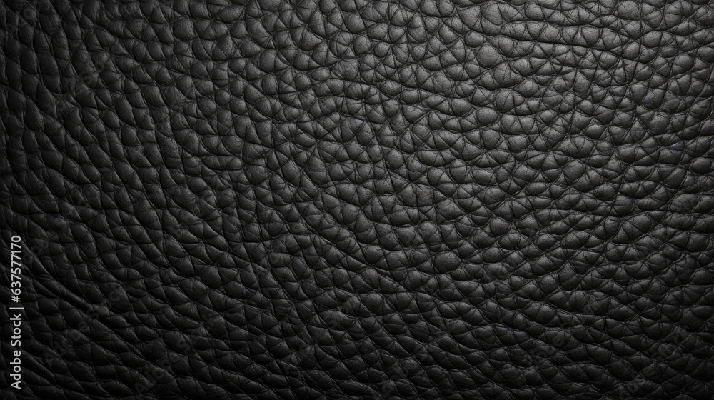 Black leather flat design texture. Generative AI Black leather flat design texture. Generative AI