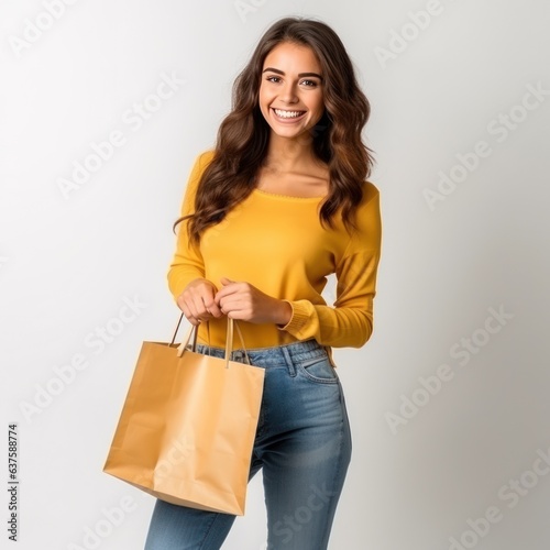 Girl with shopping bag