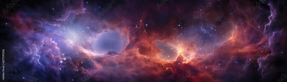 A structure of interstellar gas and dust is illuminated by the faint light of a nearby star an intricate bubbleshaped cloud of neon yellow and cobalt blue dances in the empty void of space. A structure of interstellar gas and dust is illuminated by the faint light of a nearby star an intricate bubbleshaped cloud of neon yellow and cobalt blue dances in the empty void of space.