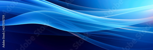 Blue background with graphic lines, graphic abstract geometric minimalism, layered lines, blue waves ,bold lines, bright colors, rectangular fields, poster, blue graphic on black background.