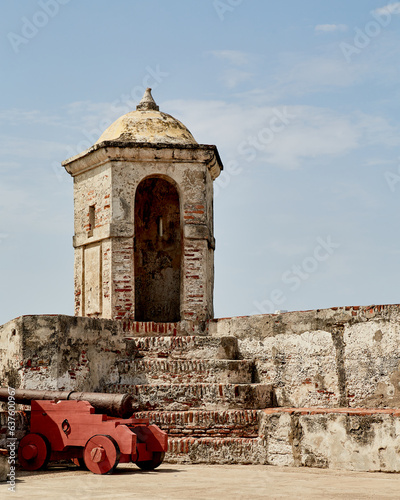 Cartagena walled city old post