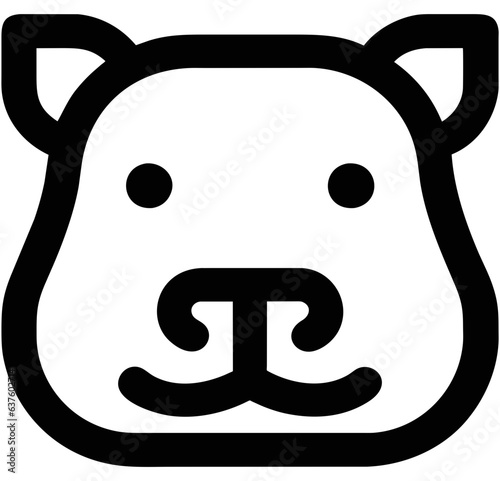 Capybara Icon Vector Illustration