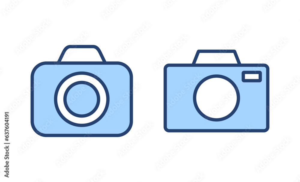 Camera icon vector. photo camera sign and symbol. photography icon.
