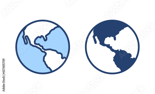 World map vector. Worldmap sign and symbol. Globe icon