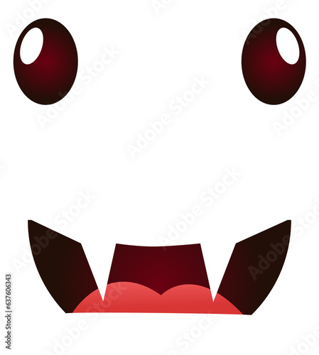 Cartoon vampire face