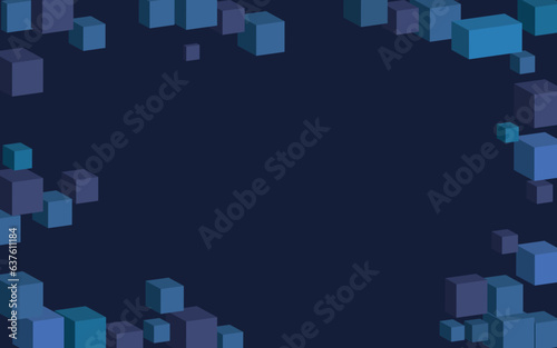 background with 3d cubes