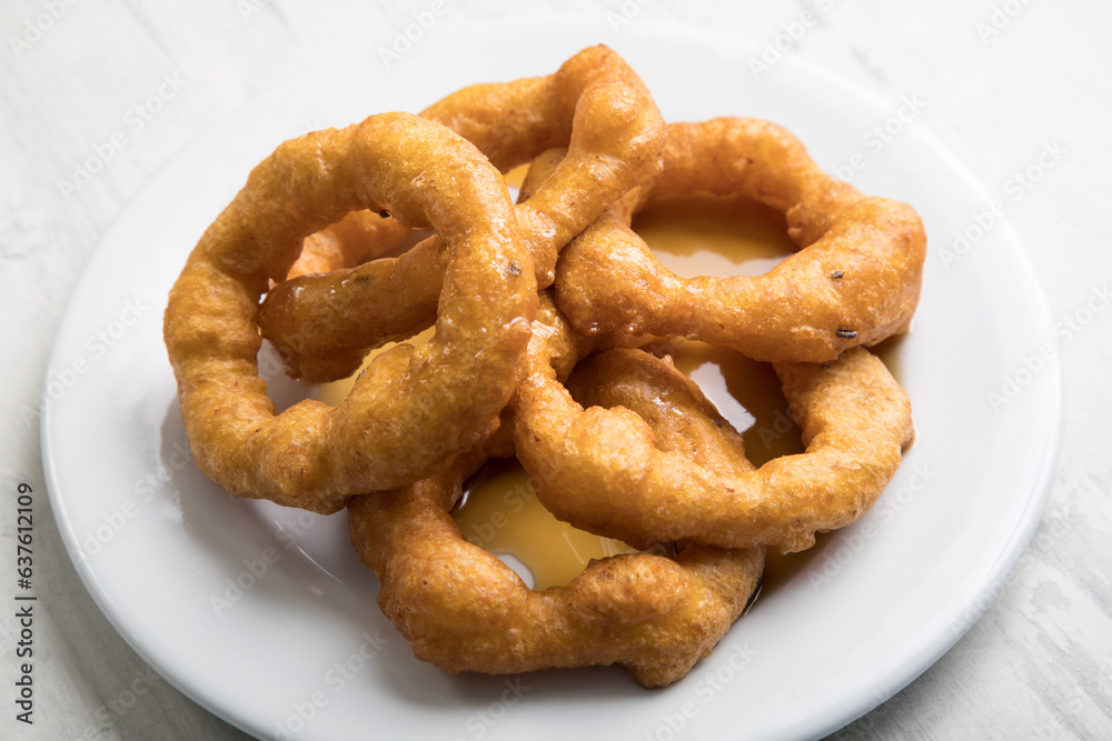 PIcarones deep fried peruvian peru doughnuts fried round food dough PIcarones deep fried peruvian peru doughnuts fried round food dough